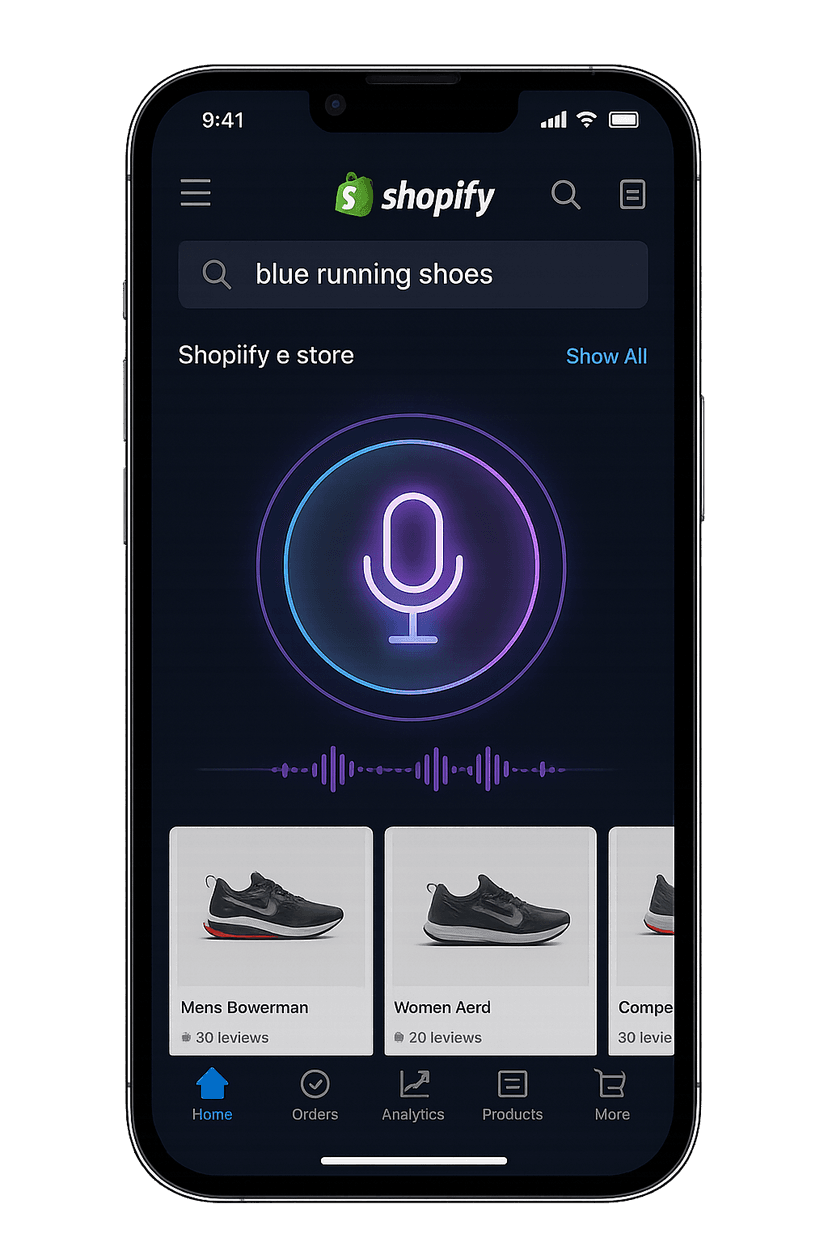Talkify Voice Search App on iPhone